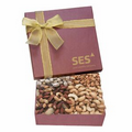 The Chairman Mixed Nuts Box - Burgundy Red